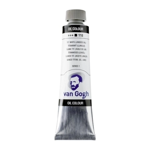 Oleo Van Gogh 40ml S1 Blanco Titanio (aceite linaza) 118