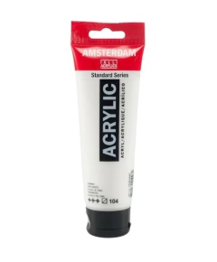 Acrílico AMSTERDAM 120ml Blanco de Cinc 104 - comprar online