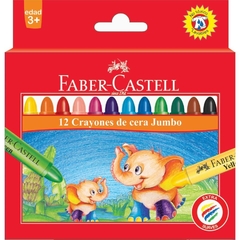 12 Crayones de Cera Jumbo FABER-CASTELL