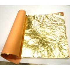 Pan de ORO 22 kilates p/ dorado a la hoja 8X8