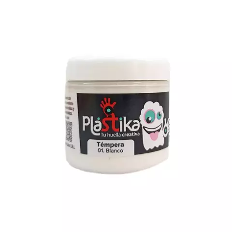 Tempera Eterna Plastika 200ml Blanco 01