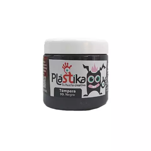 Tempera Eterna Plastika 200ml Negro 99 - comprar online