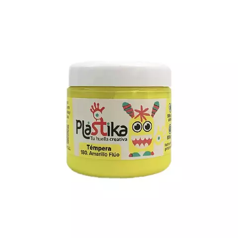 Tempera Eterna Plastika 200ml Amarillo Fluo 180 - comprar online