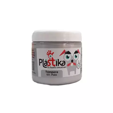 Tempera Eterna Plastika 200ml Plata 101 - comprar online