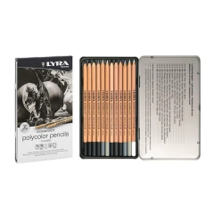 Set Lyra Polycolor Profi-Plus 12 lapices grises
