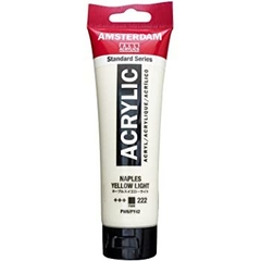 Acrílico AMSTERDAM 120ml Amarillo Napoles Claro 222