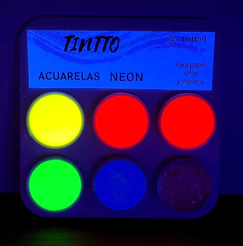 Acuarela Neon Tintto x 6 Unidades 1 grs