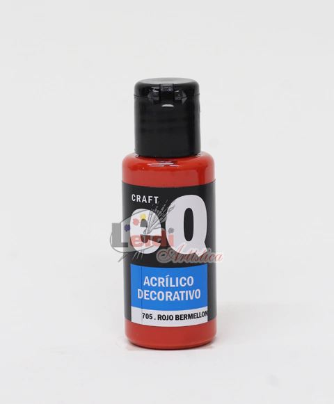 Acrilico decorativo EQ ARTE Rojo Bermellon 705 - comprar online