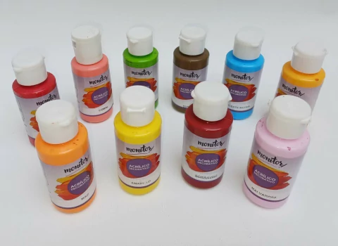 Acrilicos Monitor X 10 U Surtido. 50cc