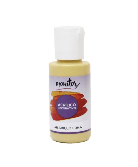 Acrílico Decorativo Monitor AMARILLO LUNA