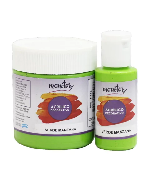 Acrilico decorativo Monitor VERDE MANZANA - comprar online