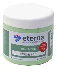 Base Acrilica Eterna Verde Bebe 61 200ml - comprar online