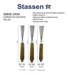 Gubia STASSEN serie 2450 GOLPEO Curvo en internet