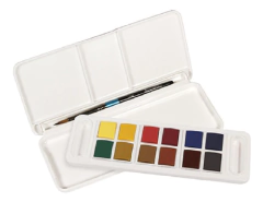 Acuarela Aquafine en Bandeja 12 colores Travel Set - comprar online