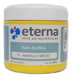 Base Acrilica Eterna Amarillo Medio 11 200ml - comprar online