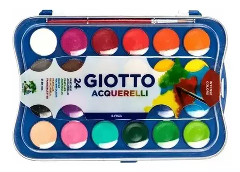 Acuarela GIOTTO 24 colores y pincel - comprar online