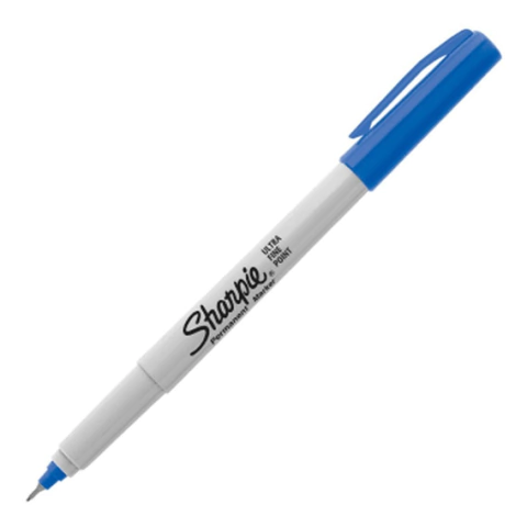 Marcador Sharpie Azul punta ultrafina