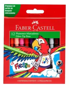 Marcadores Faber Castell Fiesta x12