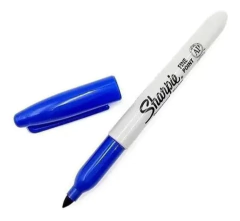 Marcador Sharpie Azul punta fina