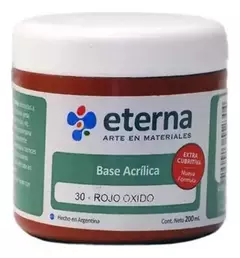 Base Acrilica Eterna Rojo Oxido 30 200ml - comprar online