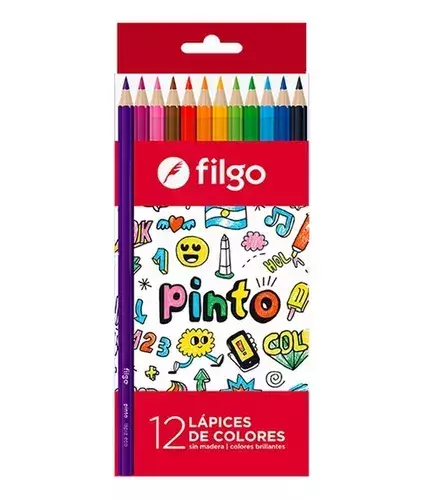 Lapiz Color Filgo Pinto X 12u Largos
