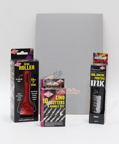 Kit grabado: Ink Roller + Lino Cutters set + Block printing Ink - comprar online