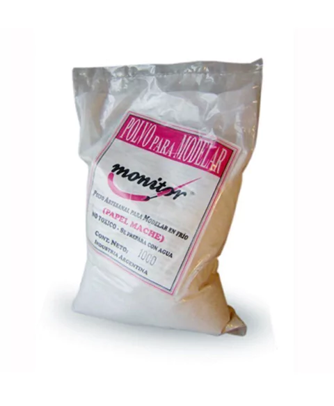 Polvo para modelar - Papel Mache - Monitor