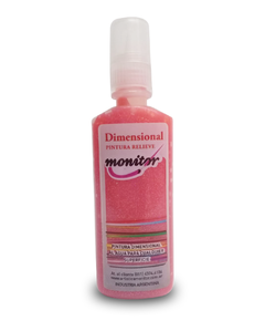 Dimensional Pintura Relieve Monitor 40cc Frutilla Glitter Cristal