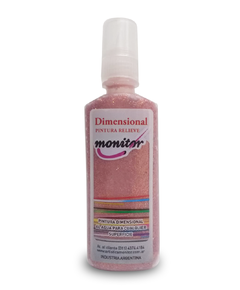 Dimensional Pintura Relieve Monitor 40cc Cobre Glitter