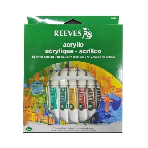 Set 18 acrilicos REEVES 10ml