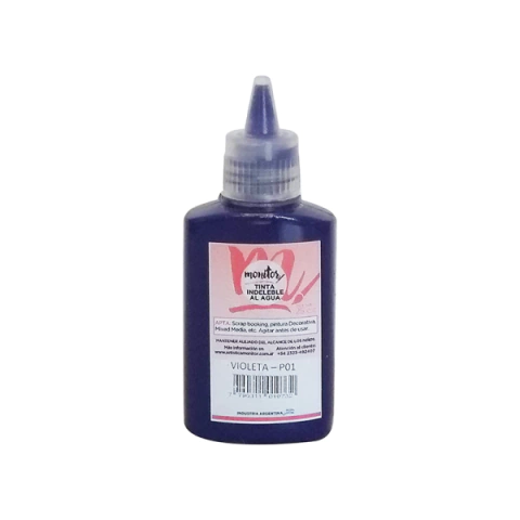 Tinta Indeleble al Agua Monitor VIOLETA 25cc