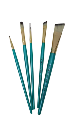 Pinceles Royal Langnickel Menta Acrilico x 5 en internet