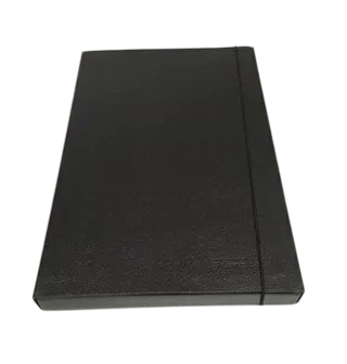 Carpeta Fibra Negra con solapa y elástico - comprar online