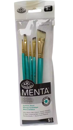 Pinceles Royal Langnickel Menta Acrilico x 5 - Artística Leidi