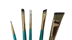 Pinceles Royal Langnickel Menta Acrilico x 5 - comprar online