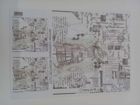 OFERTA! 5 láminas de sublimacion Monitor