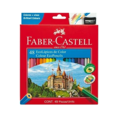 Ecolapices de Color Faber Castell X 48 + Sacapuntas