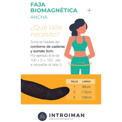 Faja Lumbar Magnética Introiman -Ancha L2. - tienda online