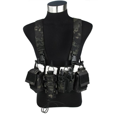 Suspensório Tático Tipo Canguru Multicam Black