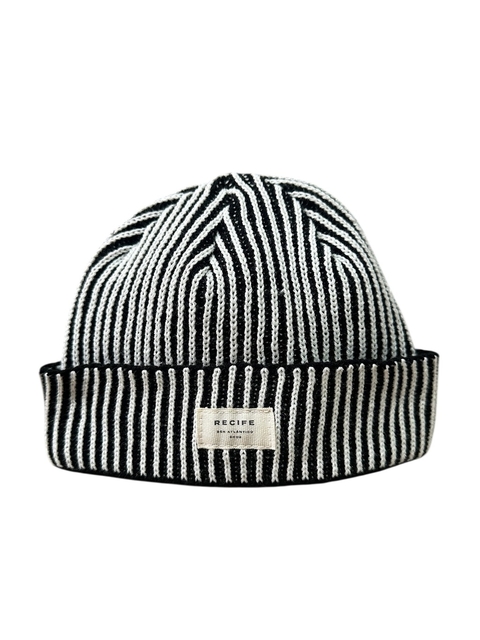 GORRO TEJIDO TIGRIS BLANCO NEGRO PROMO MDP
