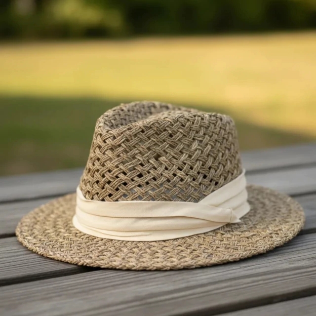 Sombrero australiano Norman de yute — imagen 7