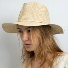 SOMBRERO AUSTRALIANO LENNY RAFIA - comprar online