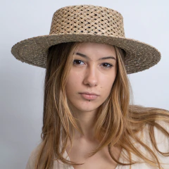 SOMBRERO HACIENDA DALILA YUTE NATURAL