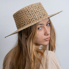 SOMBRERO HACIENDA DALILA YUTE NATURAL - comprar online