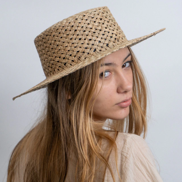 Sombrero Hacienda Dalila de yute natural de Compania de Sombreros — imagen 2