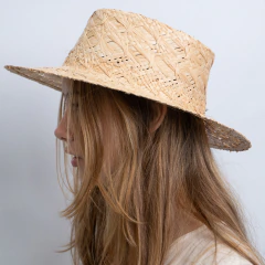 SOMBRERO PAMPA BORIS RAFIA NATURAL - comprar online