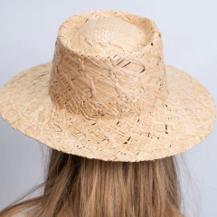 SOMBRERO PAMPA BORIS RAFIA NATURAL en internet