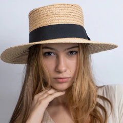 SOMBRERO PAMPA ANDES RAFIA NATURAL