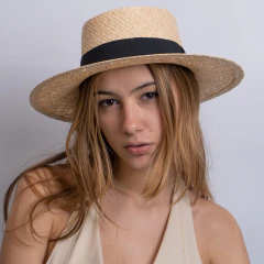 SOMBRERO PAMPA FAUSTO RAFIA NATURAL
