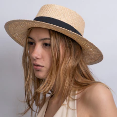 SOMBRERO PAMPA FAUSTO RAFIA NATURAL - comprar online
